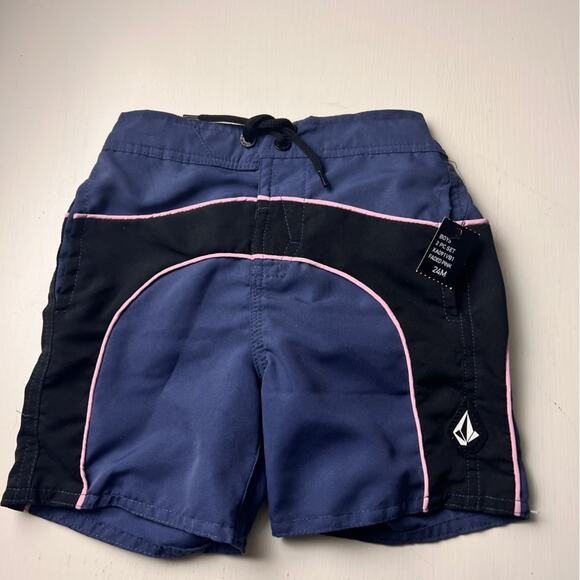 Volcom Kid’s Faded Pink Swim Short Sleeve and Short Set Sz 24 M NWT - Picture 7 of 11